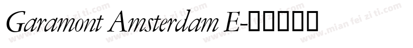 Garamont Amsterdam E字体转换